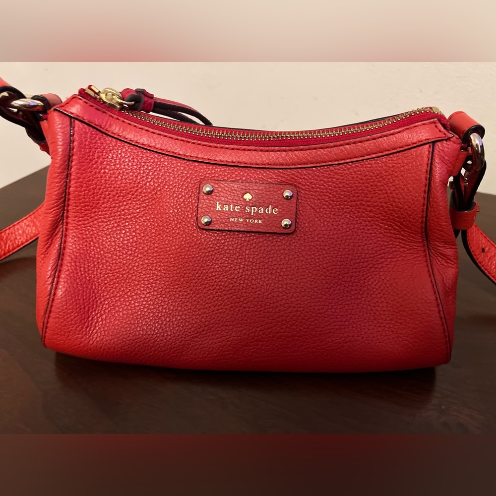 Kate Spade Red Cross Body Strap Rectangular classic bag